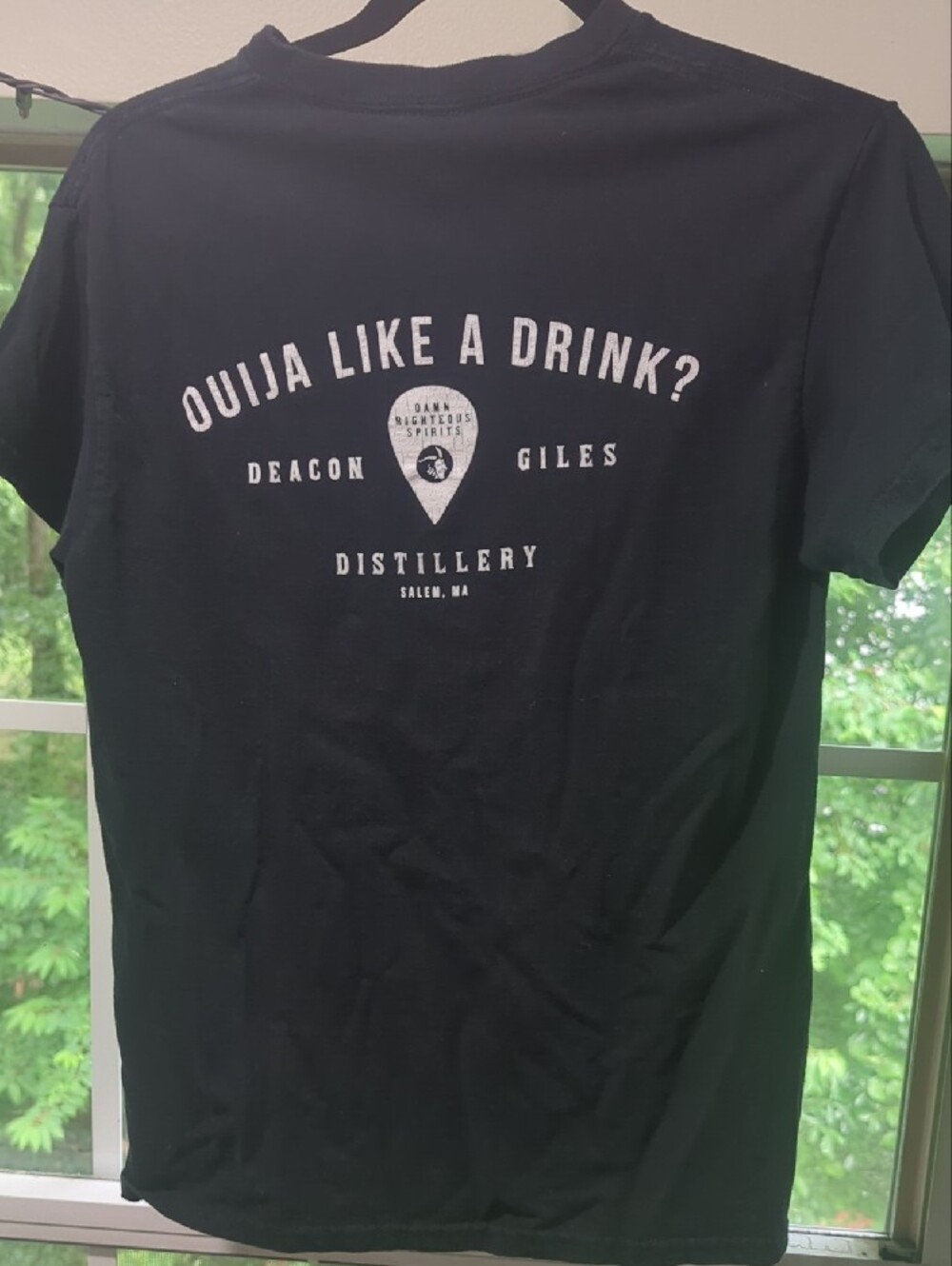 Salem, MA Black Graphic Tee